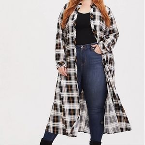 🦋Torrid Plaid Duster🦋